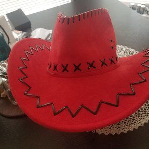 Cowboy Hat Red NEW